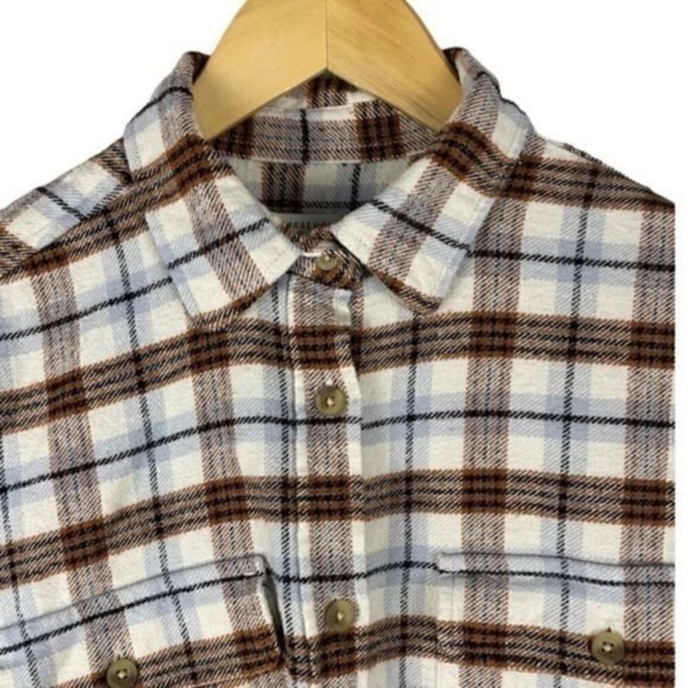 Free Assembly Womens Long Sleeve Work Shirt Medium NWT Flannel - Picture 8 of 11